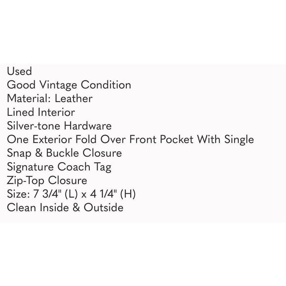 Coach vintage brown real leather clutch - Picture 6 of 6